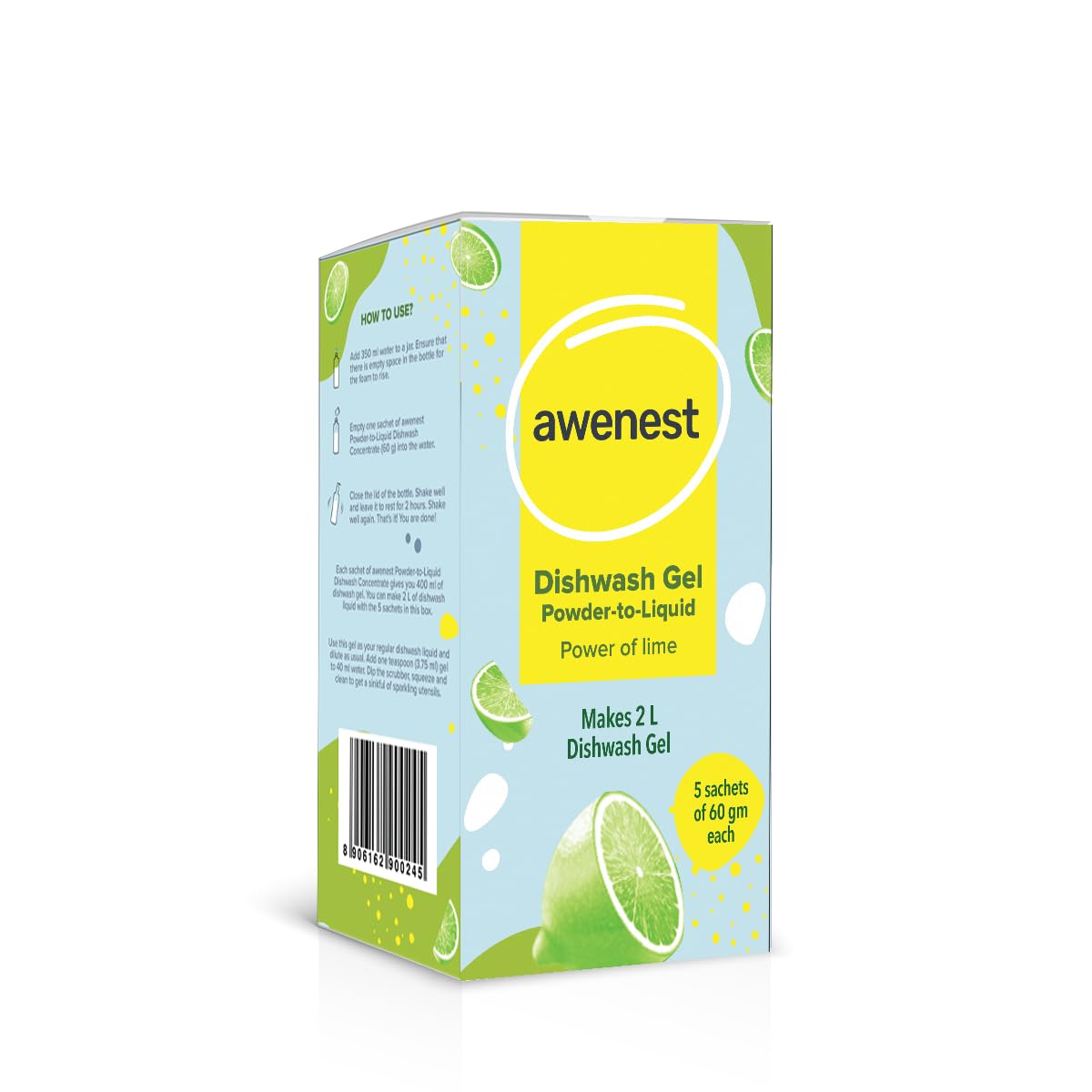 awenest Plant Based Powder-to-Liquid Dishwash Refill Pack (No Bottle) | Makes 2 Liter | No Paraben, SLES, Formalin | Natural, Organic, Biodegradable, Eco-Friendly, Herbal | Tough On Grease, No Residue (B0CW1CVM24) Amazon Price History, Amazon Price Tracker