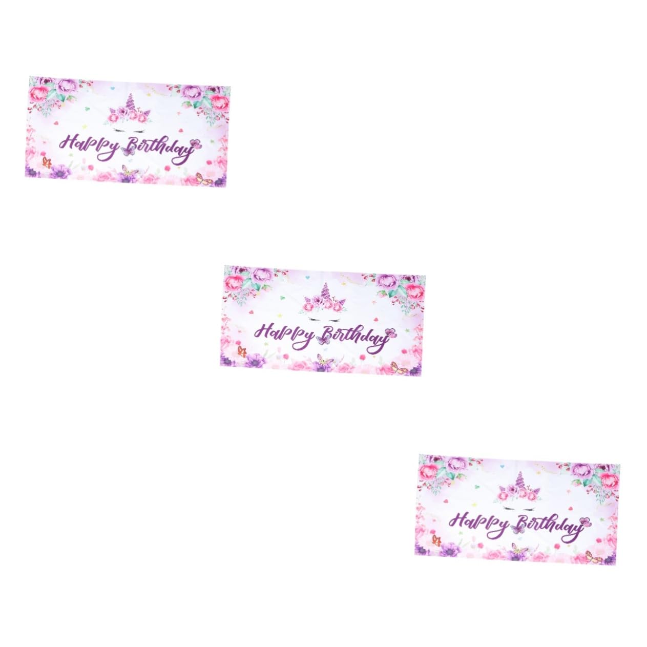 Abaodam 3 Piezas Banner De Cumpleaños Colgantes Pancarta De Decoraciones Pancarta De Feliz Cumpleaños Pancarta De Mesa Fondo Suministros De Fiesta De Cumpleaños Poliéster Chica
