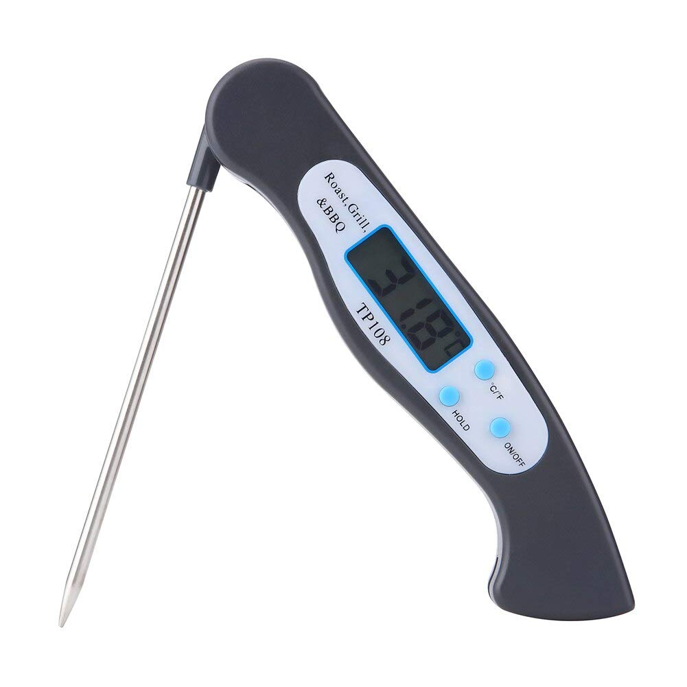 Temperature Gauges Foldable Food Thermometer Programmed Digital Cooking Bbq Meat K Type