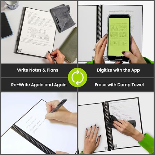 Bloc note à spirale ligné réutilisable pour ne plus gaspiller votre papier - 2