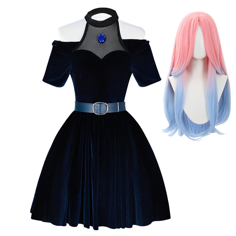 Zhongkaihua Mizi Cosplay Anime Casual Women Uniform Cosplay Kostiumy Sukienka z peruką Halloween Party Strój Pełny zestaw dla dorosłych fanów Prezenty