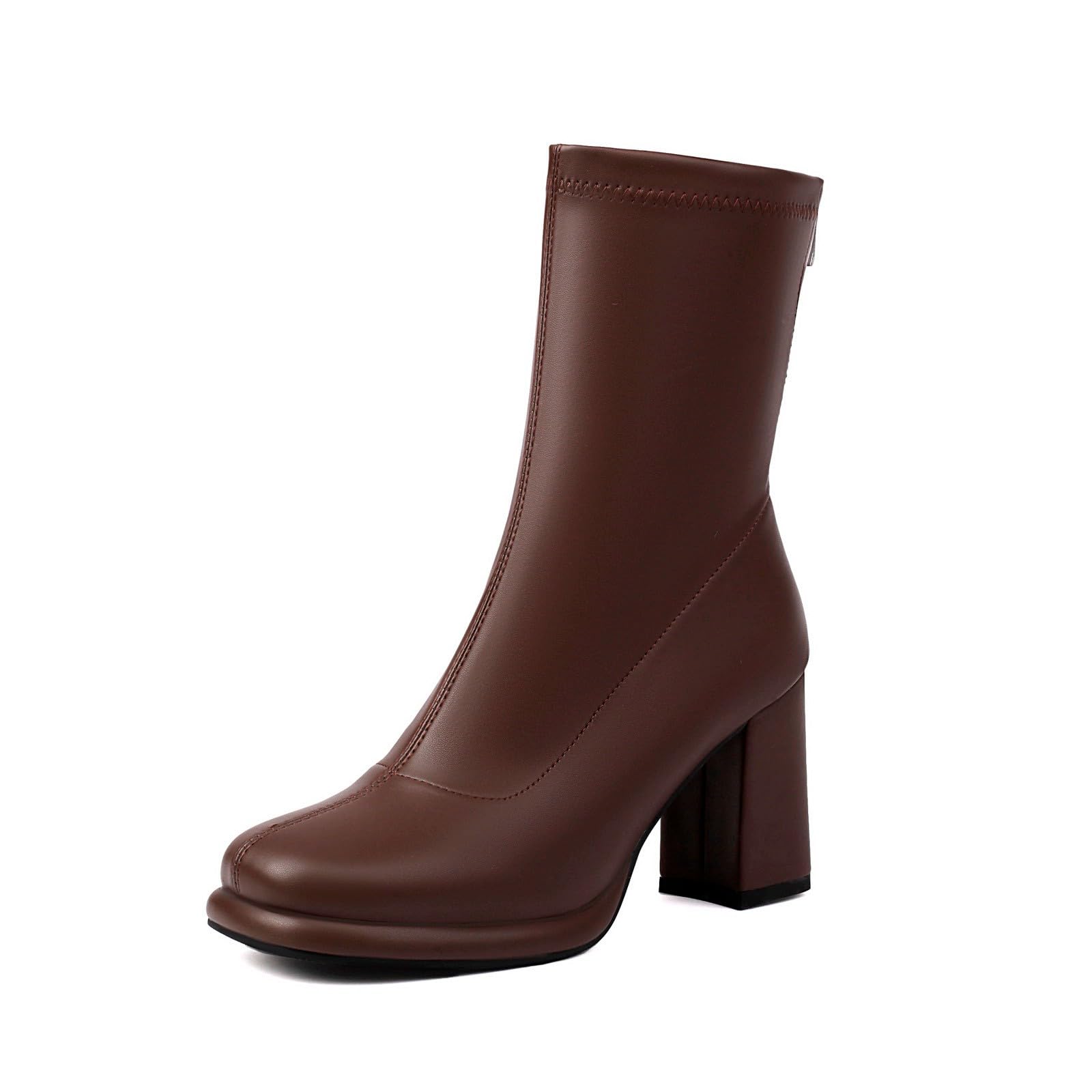 Stivaletti Donna Primaverili Chelsea Con Tacco Largo Stivali Estivi Scarpe Eleganti Traforati Morbidi Stivaletto Beige Leggeri Stivaletti Primaverili Tronchetti
