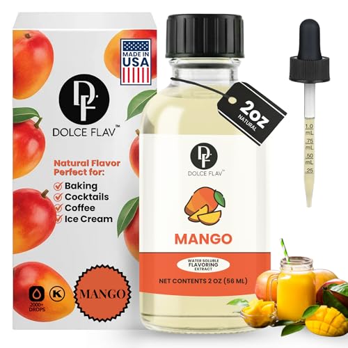 Dolce Foglia Mango Extract - 2 Ounce Water-Soluble Multipurpose Flavoring