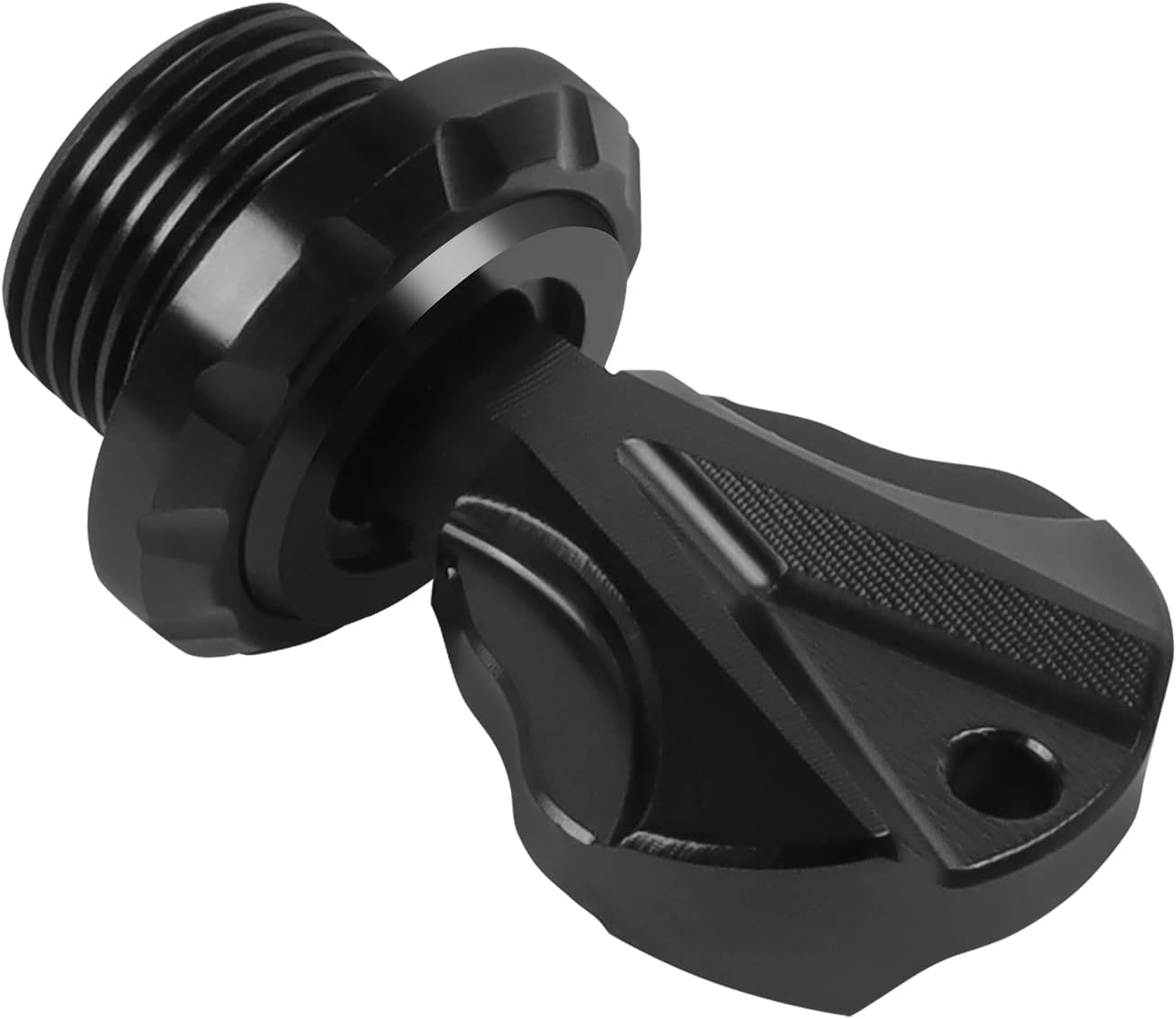 Engine Oil Filler Cap Cover Replacement for Suzuki GSR 600 750 GSX-R600 GSX-R750 GSX-R1000 V-STROM DL650 DL250 DL1000 DL1000XT SV650 Aluminum Anti-theft Oil Filler Plug(Black)