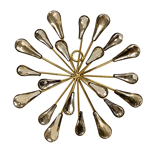 TRIPAR Small 7" DIA Gold Starburst Wall Art Wall Décor