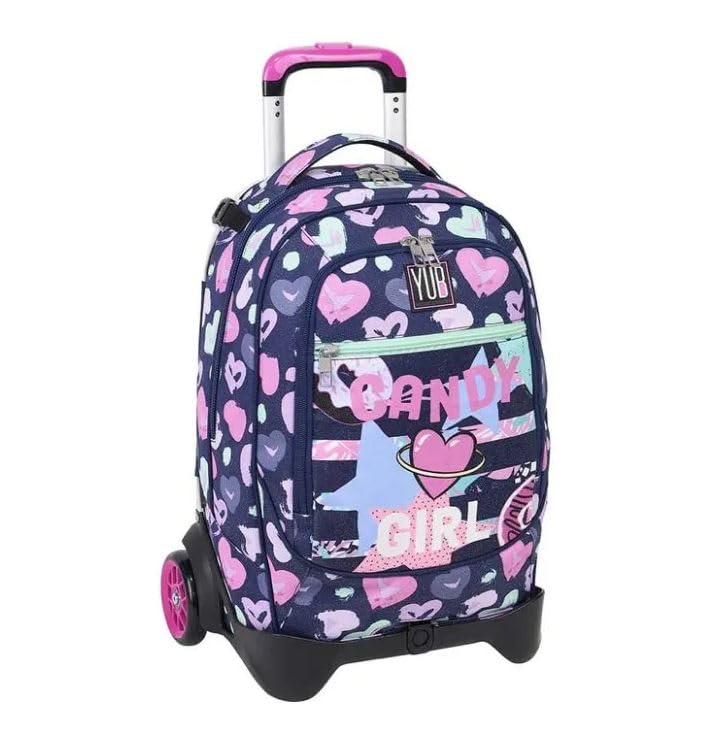 Cartable à roulettes Seven Jack amovible : le sac d'école multicolore 2 roues idéal