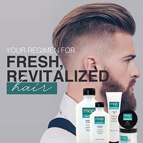 Mop Basil Mint Firm Hold Clay, 2 Oz., Long Lasting Hold, Definition, Textured Matte Finish For All Hair Types #TOP2