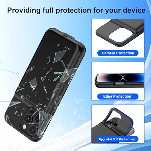Funda de carga de batería de 13800 mAh para iPhone 14 Pro ideal para viajes largos 5