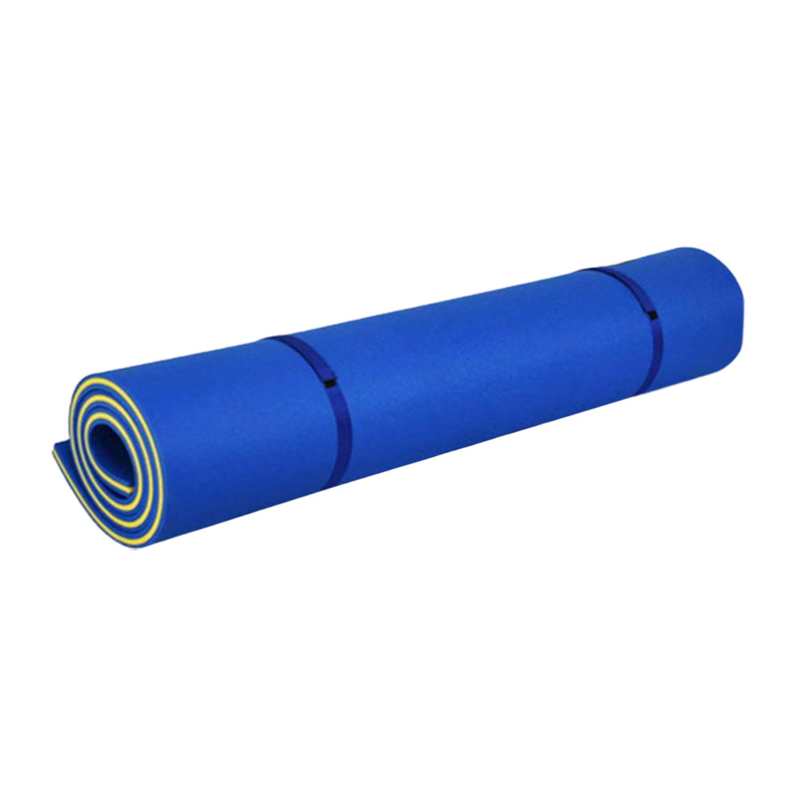 Schwimmende Matte Wasser Floating Pad Pool Raft Mat XPE Material Leicht zu Reinigen Und Transportieren für Sommer Surfen Wasserpark Urlaub Freizeit, Blau Gelb Blau