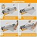 Hoteche 16-Inch Manual Tile Cutter 3-in-1 Professional Porcelain Ceramic Tile Cutter with Tungsten Carbide Scoring Wheel and Chrome Plated Solid Rails