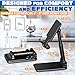 Kotko Folding Cell Phone Stand for Desk - Adjustable Height & Angle, Charging & Case-Friendly, Non-Slip, Foldable & Portable, Compatible with iPhone, Samsung, Google, OnePlus & More