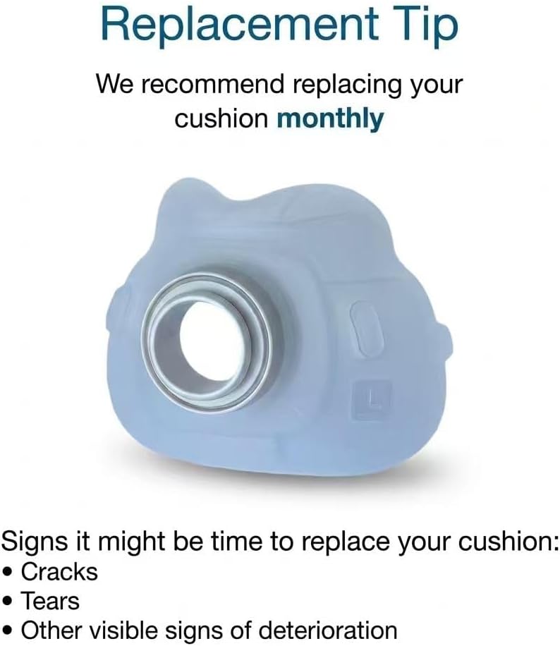 Replacement Cushion for Resmed AirFit F40 Full Face Cushion,CPAP Mask Accessories,Soft Silicone (Large) - Image 4