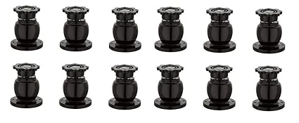 HARMONUS Style with Virgin Plastic Door Magnet Door Holder/Door Magnet Catcher/Magnetic Door Stopper/Door Magnetic Size No.6 (Wengi, Pack of 12)