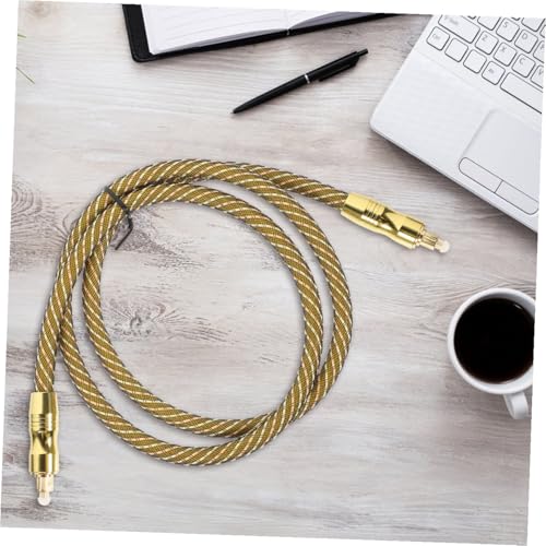 Cable de audio óptico digital SHINEOFI con conector dorado para sonido 6
