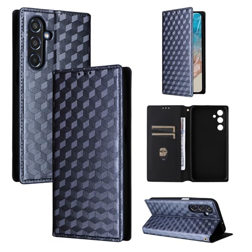 Rfvzubemok Compatible with Infinix Hot 50 5G (Not 4G) Case,Compatible with Infinix Hot 50 5G (Not 4G) PU Leather Kickstand Card Holders Flip Magnetic Closure Phone Wallet Cover Blue