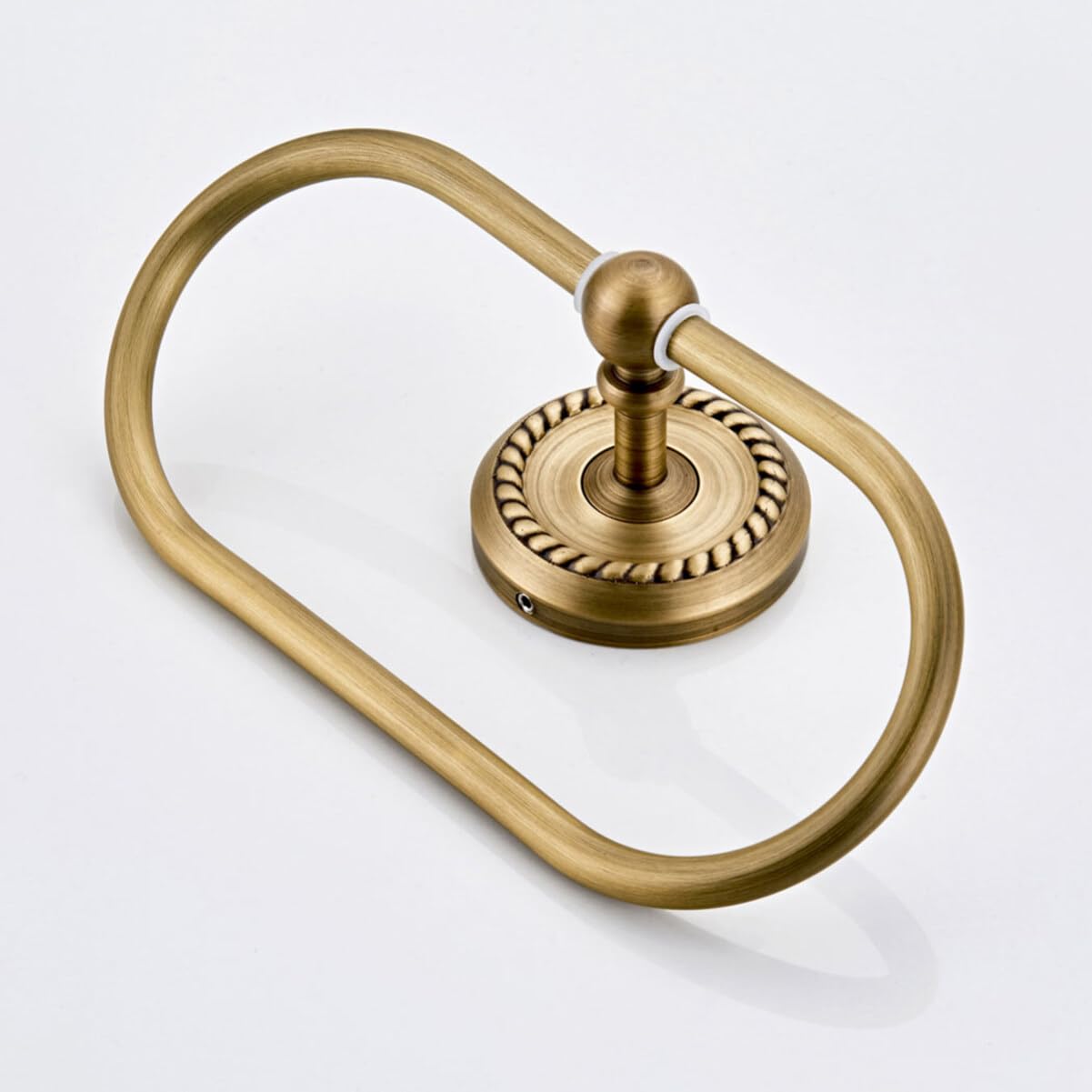 DOITOOL Anillo De Toalla Montado En Pared para Baño Y Cocina Toallero Latón Ovalado Espacio Ahorrador Accesorio Moderno para Colgar Toallas En Hogar Y Hotel