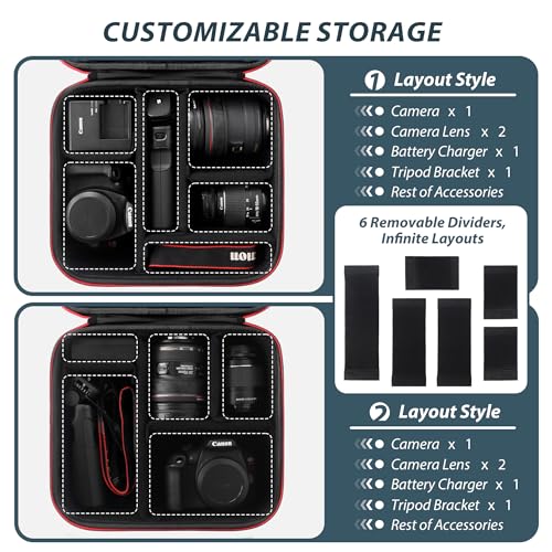 Maleta para cámara DSLR tamaño L color negro miniatura 5