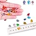 Colle 300pcs 8x12mm Crystal Beads for Jewelry Making Teardrop Beads Kits Gemstone Loose Beads Center Drilled with Storage Box