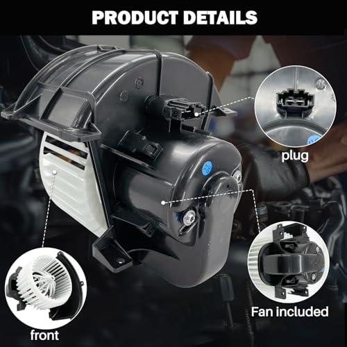 Image of 700262 AC Heater Blower Motor Fan Assembly Fit for Audi q7 2007-2015 ，for Volkswagen Touareg 2004-2010 4L1820021B, 7L0820021Q