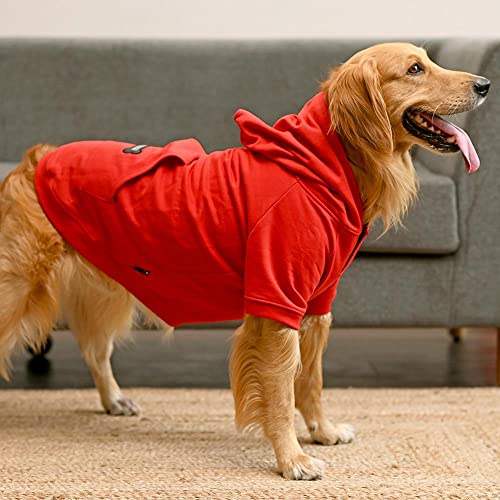Image of Heads Up For Tails fleece Dog Sweatshirt - Red - XS, 1 count