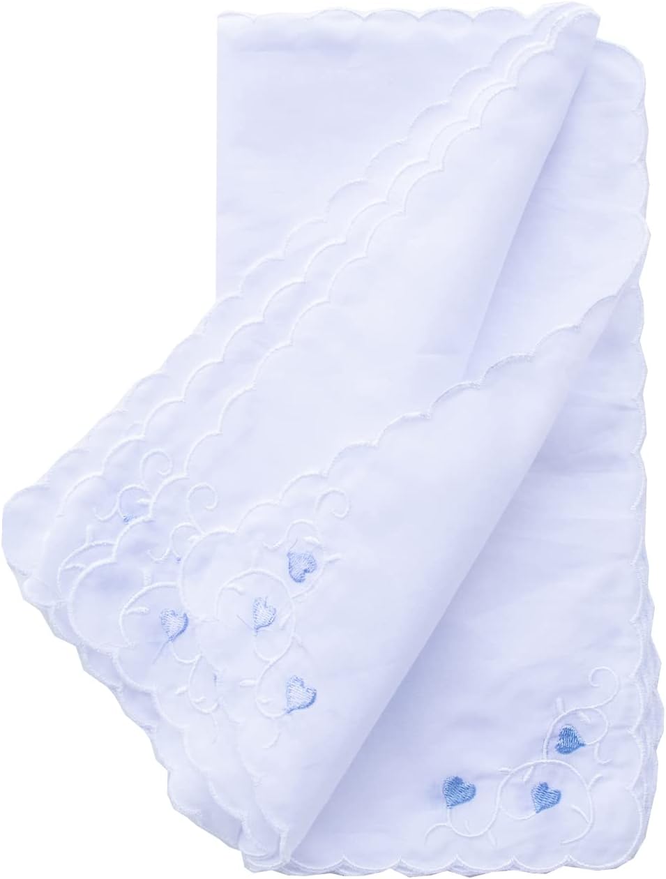 CoCoUSM Womens Handkerchiefs Lace Embroidered Cotton Handkerchiefs Bulk - Image 3