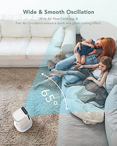Choice Plus Evaporative Air Cooler Swamp Bladeless Tower Fan Cooling Humidifier with Remote Control 3 Wind Mode Speed 45 Oscillating 8H timer Portable Air Conditioner Low Noice for Bedroom Homeoffice - Thumbnail 6