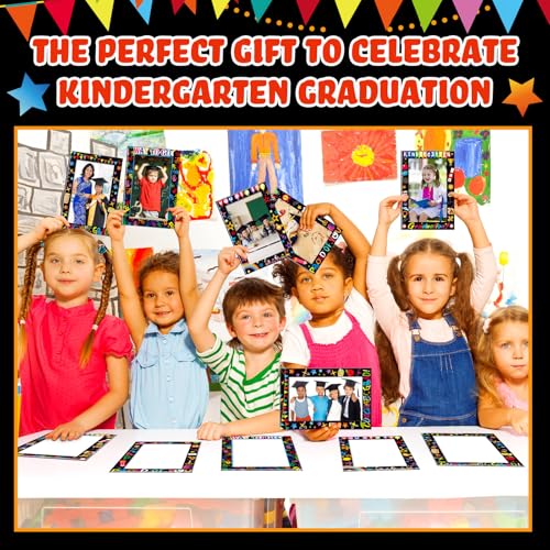 Image of AmazingSpark 50 Pack Kindergarten Graduation Picture Frames 2026 4 x 6 My First Preschool Graduation Picture Frame Gifts Cardboard Photo Display for Kids Boys Girls Students Son(Kindergarten)