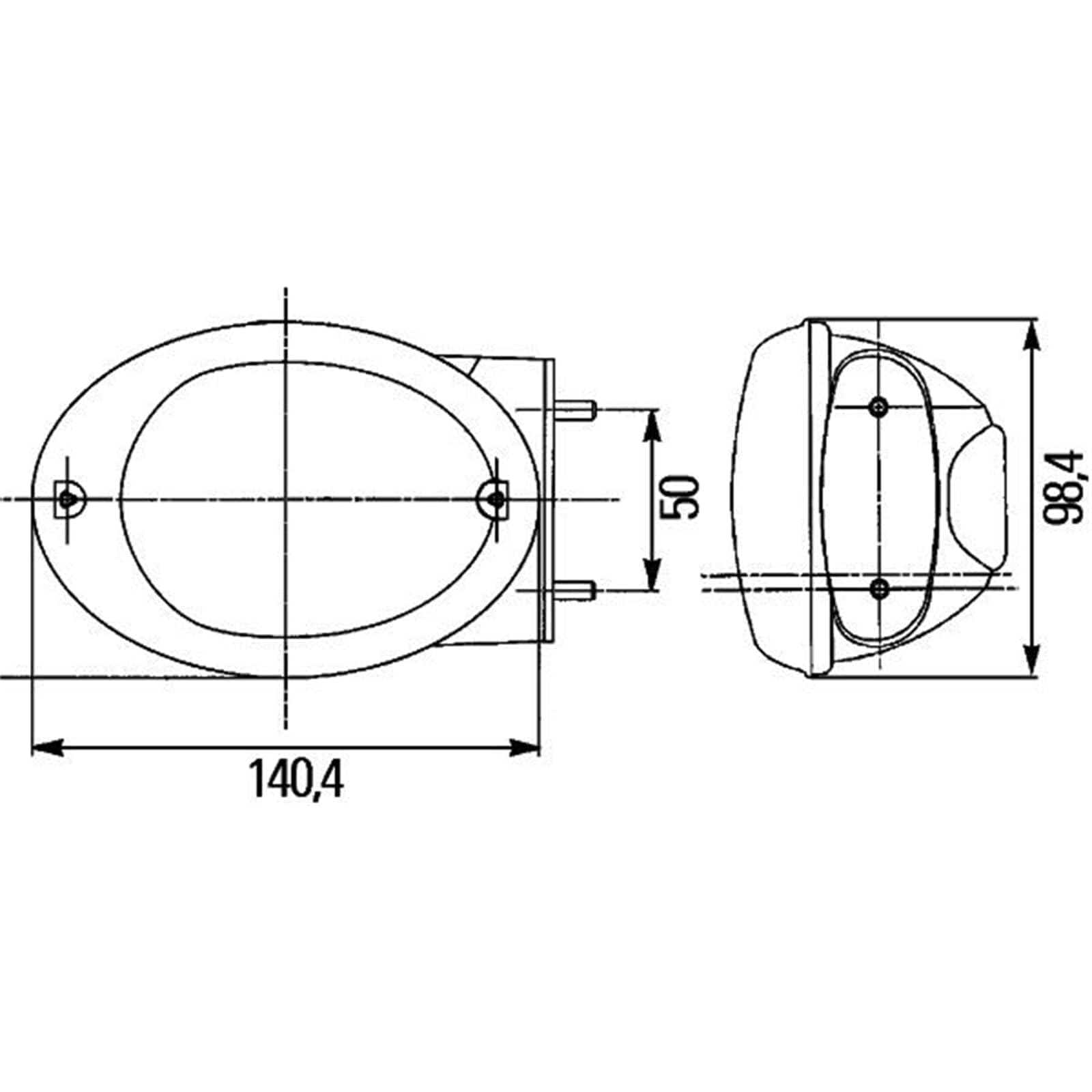 HELLA 2BE 343 130-411 Blinkleuchte - Agroluna - Halogen - 12V