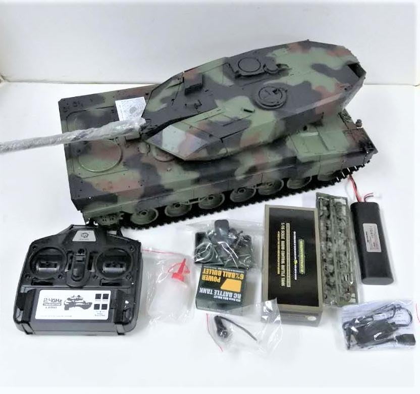 Amazon.co.jp: 若干訳あり 1 16戦車ラジコン ドイツレオパルド  