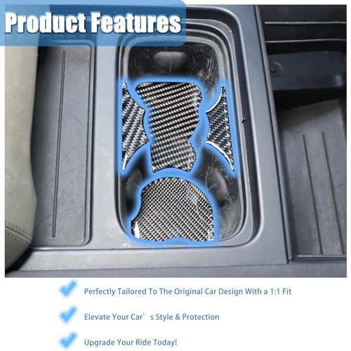 Soft 3D Real Carbon Fiber Portavasos para Land Rover Defender miniatura 5