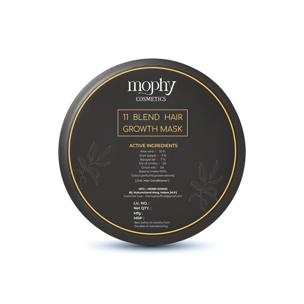 Mophy 11 Blend Cream Based Mask for Hair Growth (100 ML) Helps to treat dry scalp, frizzy hair, hair fall, split ends and greying hair