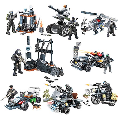 YEIBOBO ! Special Forces Mini Military Action Figure with Weapons and Accessories (Flying Tigers Team XJ-826)