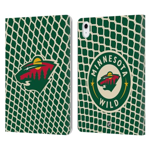 Coque en cuir iPad Air 11 Minnesota Wild aux finitions premium pour supporter de NHL