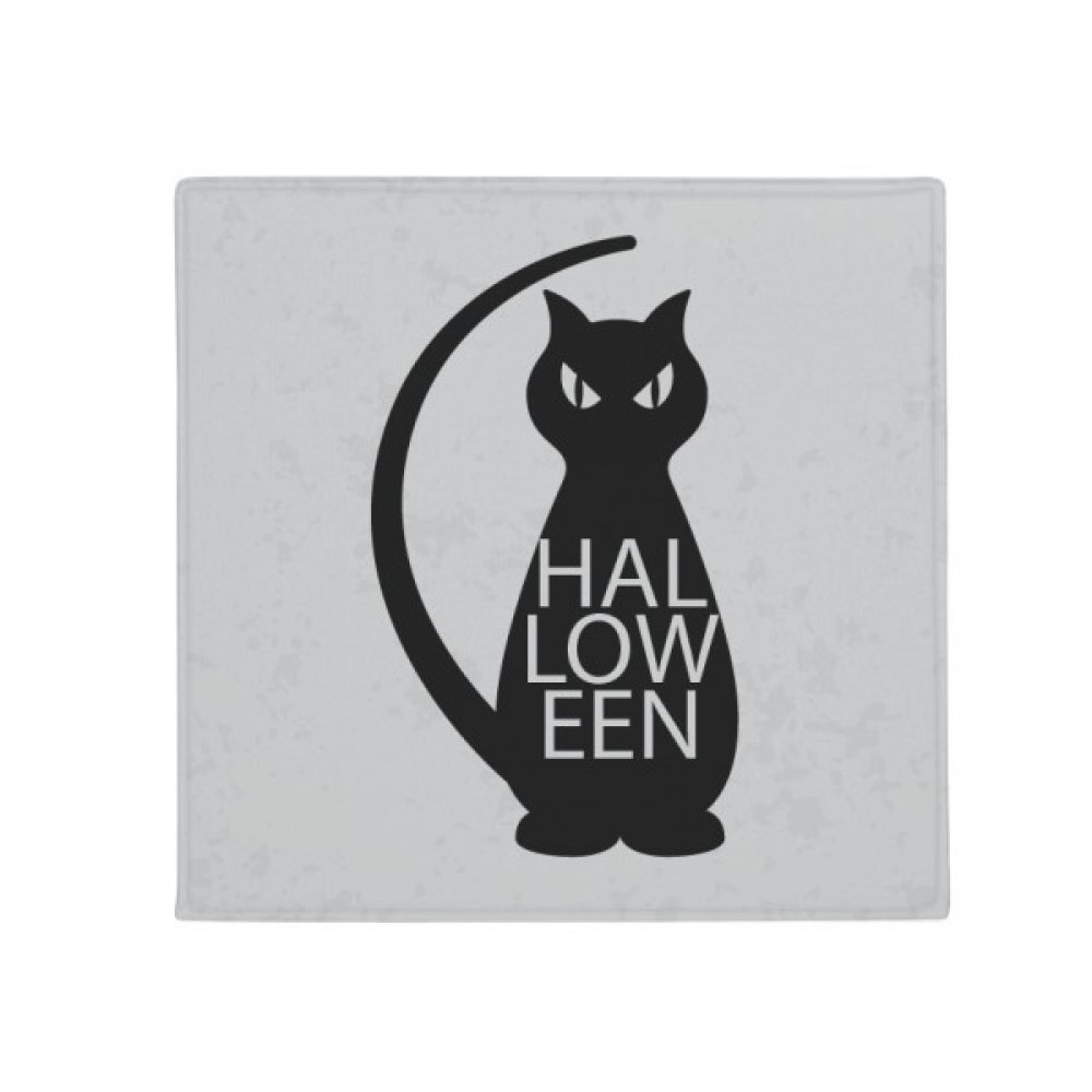 Tapis de chat noir de Halloween antidérapant doux petit tapis de sol multicolore salon 50x50