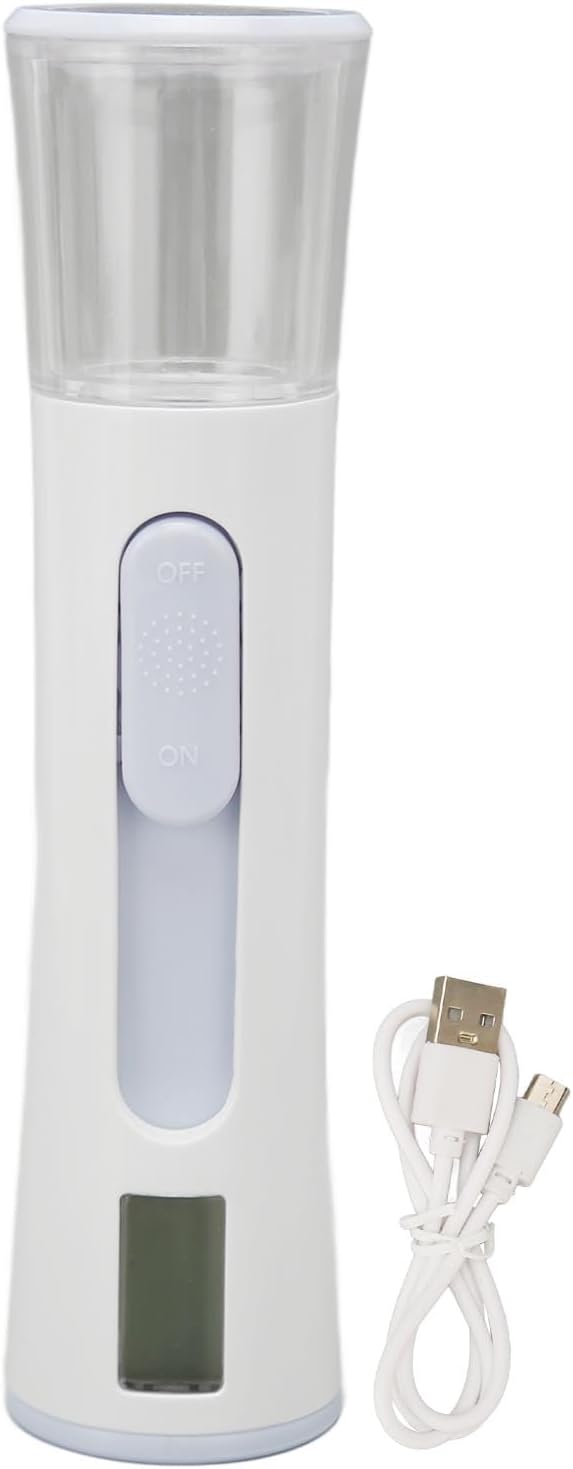 Dual Head Nano Facial Steamer voor Hydratatie, Hydratatie en Huidwaterolietest met LCD-scherm