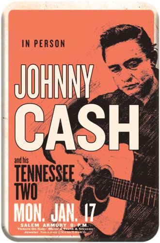 Imán decorativo Johnny Cash para refrigerador