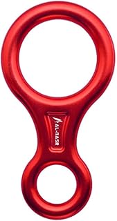 Osmond Mousqueton d'escalade 35KN, Corde de en Rappel en Forme de 8, Dispositif D'Assurage en Aluminium, Ăquipement de en Rappel