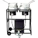 King Kooker KKDFF30T 30-Inch Dual-Burner Outdoor Propane Frying Cart