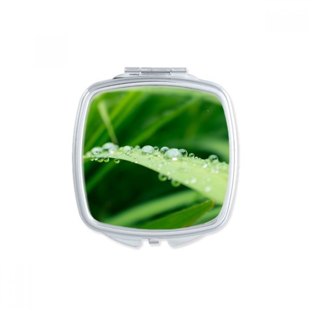 Miroir de maquillage compact carré à offrir en cadeau mignon motif végétal