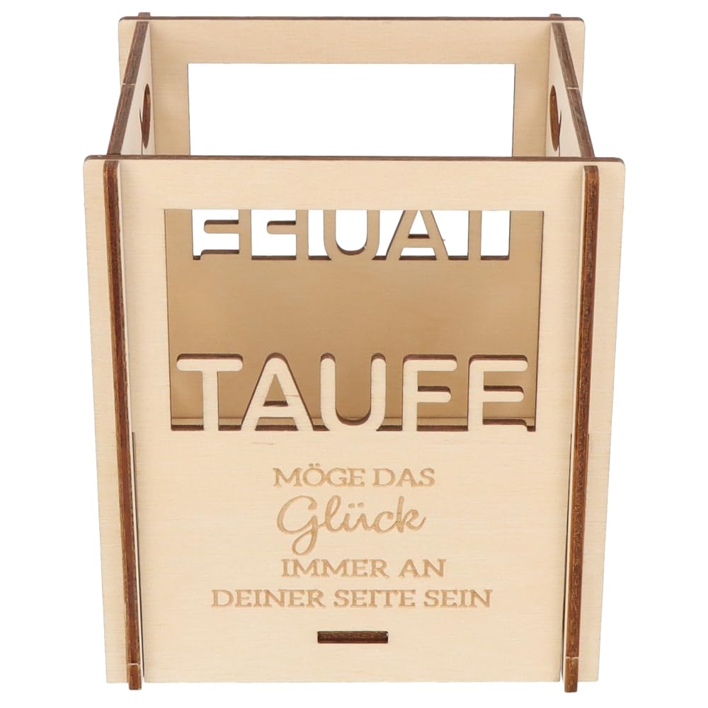 Spruchreif - Portacandele In Legno Con Incisione 'Mama Du Bist Wundervoll' - Kit Da 7 Pezzi, Decorazione Da Tavolo, Made In Germany