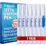 Teeth Whitening Pen Gel Kit: 35% Carbamide Peroxide Gel for Stain Removal - No Sensitivity with Remineralizing Pen for a Brighter Whiter Smile Mild Mint (7 Pack)
