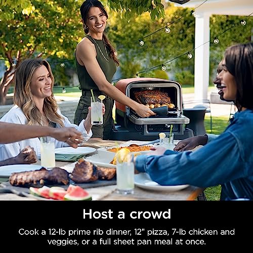 Ninja Woodfire Oven & Smoker, 8-in-1, Heats to 700°F, Terracotta Red, OO101 - image 9