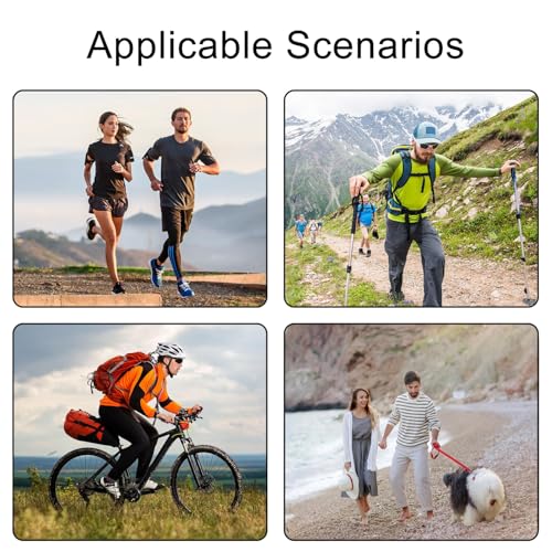 Enreluya Lauftasche, Schlanker Laufgürtel, Laufgürtel für Handy, Für Workouts, Übungen, Radfahren, Spaziergänge, Reisen und Outdoor, Schwarz