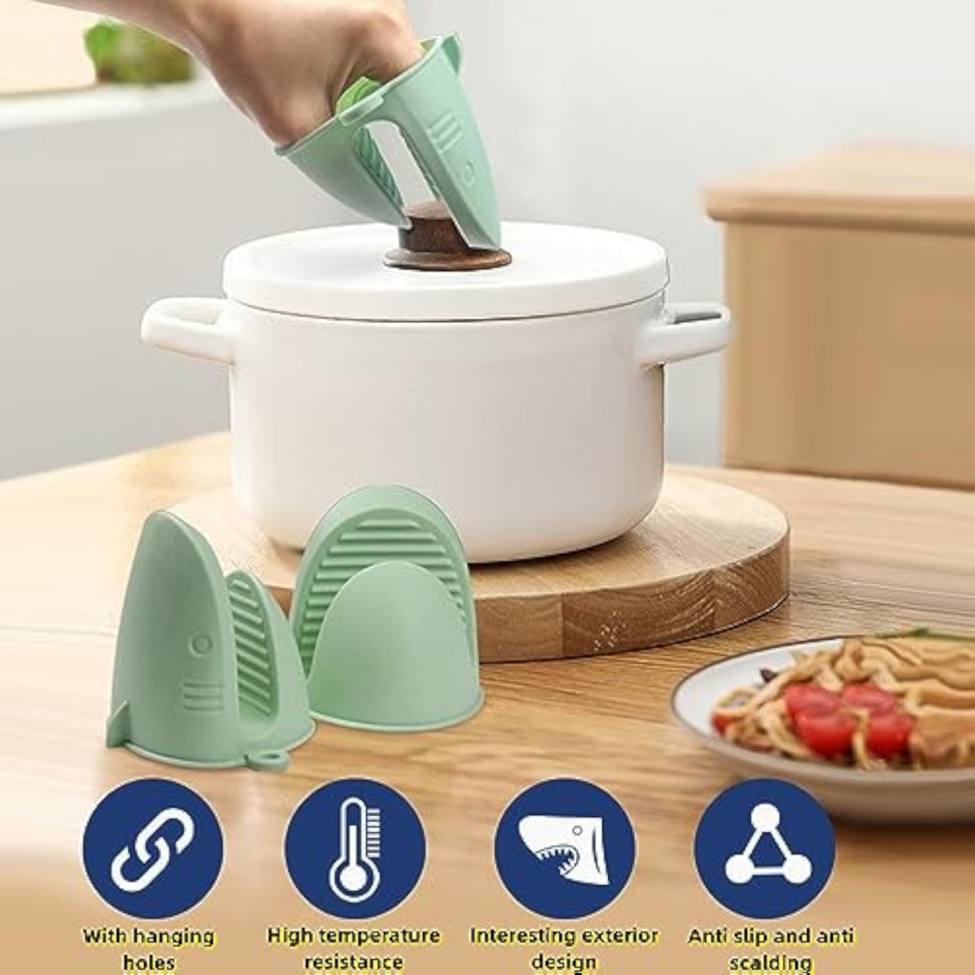 Mini Oven Gloves Silicone Heat Resistant Cooking Mitts