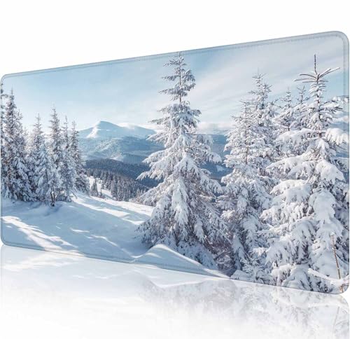 マウスパッド オフィスデスクマット 大型ゲーミングキーボードパッド ステッチエッジ 洗濯可能 滑らかな表面コントロール & 正確 拡張コンピューターマウスマット (31.5 x 11.8インチ) - ブラック コズミックコンステレーションマジック