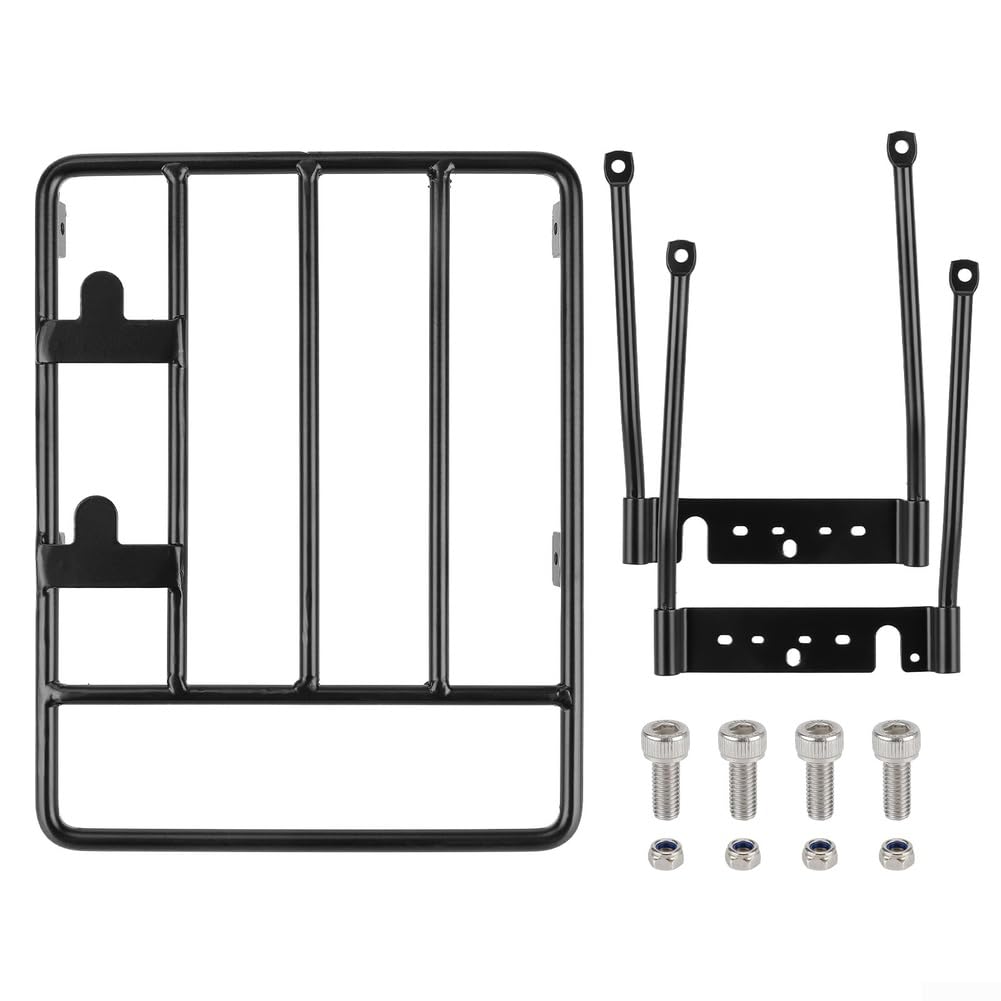 Für Ninebot G30 Max Elektroroller Heckträger Faltbarer Gepäckträger aus Aluminiumlegierung Stilvolle Verschleißfeste Gepäckablage Einfache Installation Schwarz
