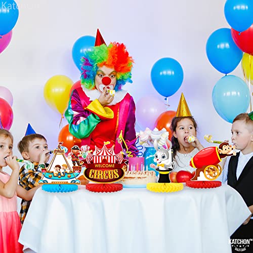 Image of KatchOn, Carnival Centerpieces for Tables Decorations - Pack of 9 | Circus Theme Party Decorations | Circus Table Decorations | Carnival Theme Party Decoration | Carnival Birthday Party Supplies