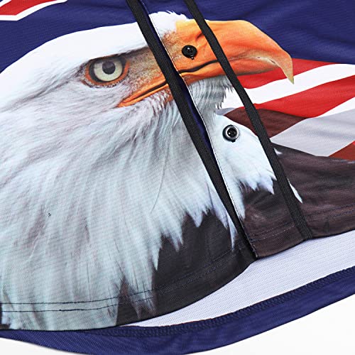 Camisetas Patrióticas de Béisbol con Estilo de Bandera Americana para Hombre USA Eagle miniatura 6