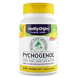 Healthy Origins, Pycnogenol, 100mg, Extracto de Corteza de Pino con Procianidinas, 30 Cápsulas veganas, Probado en Laboratorio, Sin Soja, Sin Gluten, Vegetariano, No GMO
