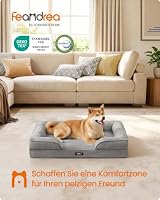 Feandrea Orthopädisches Hundebett, Hundekissen, 89 x 63 x 16 cm – Ansicht 2